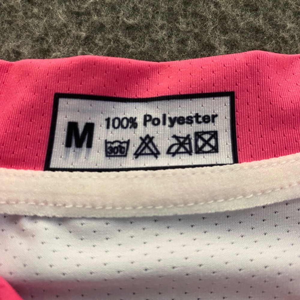 JPOJPO Cycling Jersey Womens Medium Blue Pink Colorblock Quick Dry Short Sleeve - Picture 2 of 12